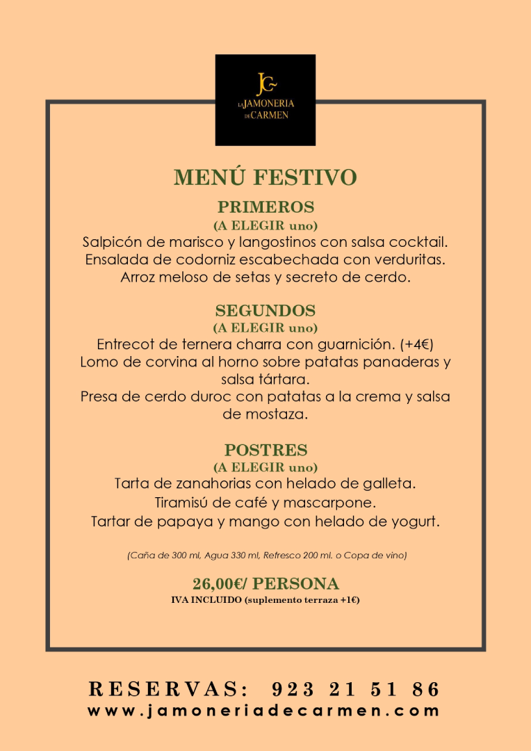 MENU 20 DE JUNIO